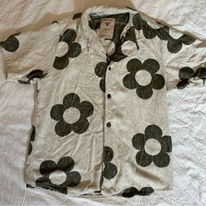 OAS Terry cloth daisy shirt